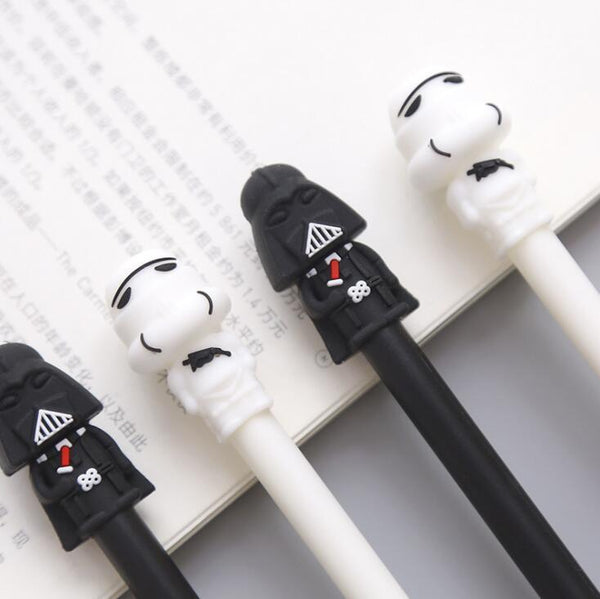 2 pcs/lot Star Wars Black White Warrior Gel Pen Signature Pen Escolar Papelaria School Office Supply Promotional Gift