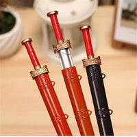 2pcs/lot Creative Stationery Sword Gel Pens Black 0.38mm School Office Supplies Chinese Style Vintage Weapons Writing Pens Gifts